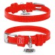 Collar Waudog Glamour Ошейник для собак кожаный красный