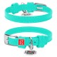 Collar Waudog Glamour Ошейник для собак кожаный ментоловый