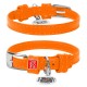 Collar Waudog Glamour Ошейник для собак кожаный оранжевый