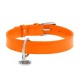 Collar Waudog Glamour Ошейник для собак кожаный оранжевый