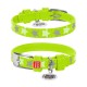 Collar Waudog Glamour Ошейник для собак кожаный светоотражающий Звездочка салатовый