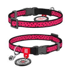 Collar Waudog Nylon Ошейник для котов нейлоновый c QR паспортом Арбуз