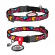 Collar Waudog Nylon Ошейник для котов нейлоновый c QR паспортом Граффити
