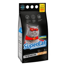 Super Cat Древесный наполнитель для туалета премиум черный