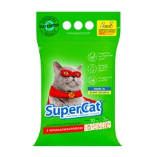 Super Cat Древесный наполнитель для туалета с ароматизатором зеленый