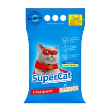 Super Cat Древесный наполнитель для туалета стандарт синий