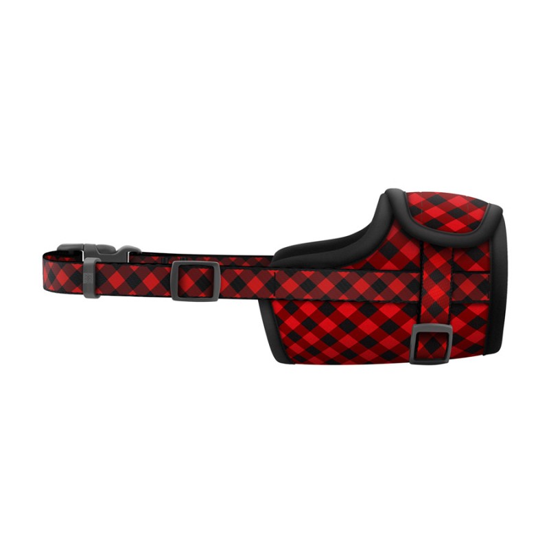 Collar Waudog Nylon Намордник для собак нейлоновый Шотландка красная