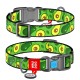 Collar Waudog Nylon Ошейник для собак нейлоновый c QR паспортом пластиковая пряжка-фастекс Авокадо
