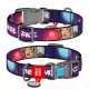 Collar Waudog Nylon Ошейник для собак нейлоновый c QR паспортом пластиковая пряжка-фастекс Больше космоса