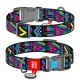 Collar Waudog Nylon Ошейник для собак нейлоновый c QR паспортом пластиковая пряжка-фастекс Инди