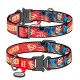 Collar Waudog Nylon Ошейник для собак нейлоновый c QR паспортом металлическая пряжка-фастекс Супергерой