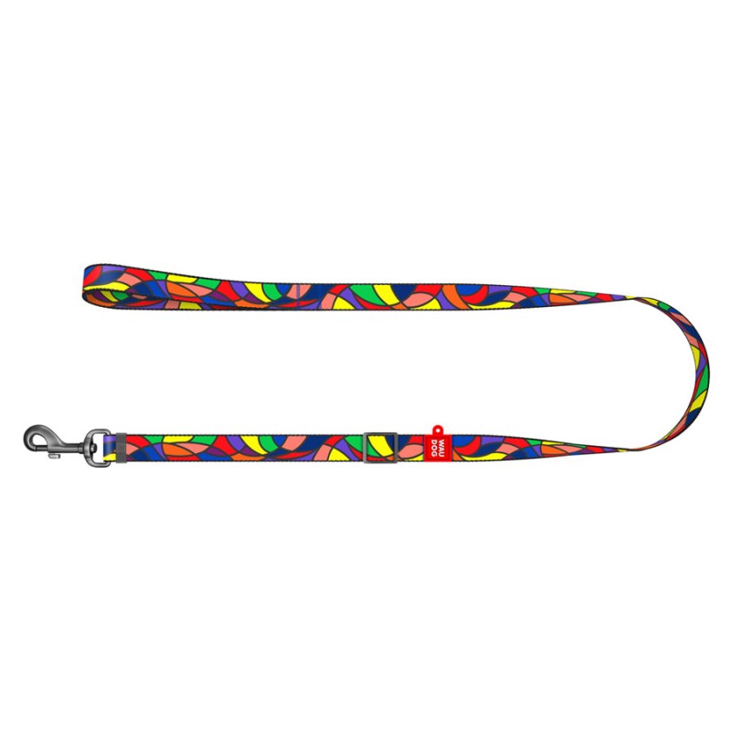 Collar Waudog Nylon Поводок для собак нейлоновый регулируемый Витраж