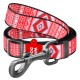 Collar Waudog Nylon Поводок для собак нейлоновый регулируемый Этно красный
