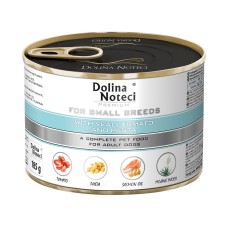 Dolina Noteci Premium For Small Breeds Консервы для взрослых собак мелких пород с телятиной, помидорами и лапшой