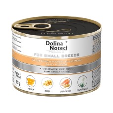 Dolina Noteci Premium For Small Breeds Консервы для взрослых собак мелких пород с фазаном, тыквой и лапшой