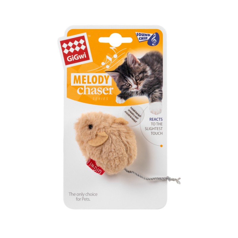 GiGwi Melody Chaser Игрушка для кошек Мышка со звуковым чипом