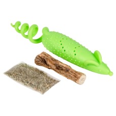 GiGwi Refillable Catnip Игрушка для кошек Мышка резиновая с кошачьей мятой