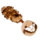 GiGwi Catch & Fetch Игрушка для собак Барсук с 2-мя пищалками
