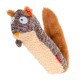 GiGwi Plush Игрушка для собак Белка с пищалкой