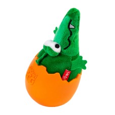 GiGwi EGG Игрушка для собак Крокодил-неваляшка с пищалкой
