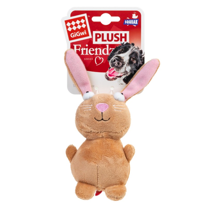 GiGwi Plush Игрушка для собак Кролик с пищалкой