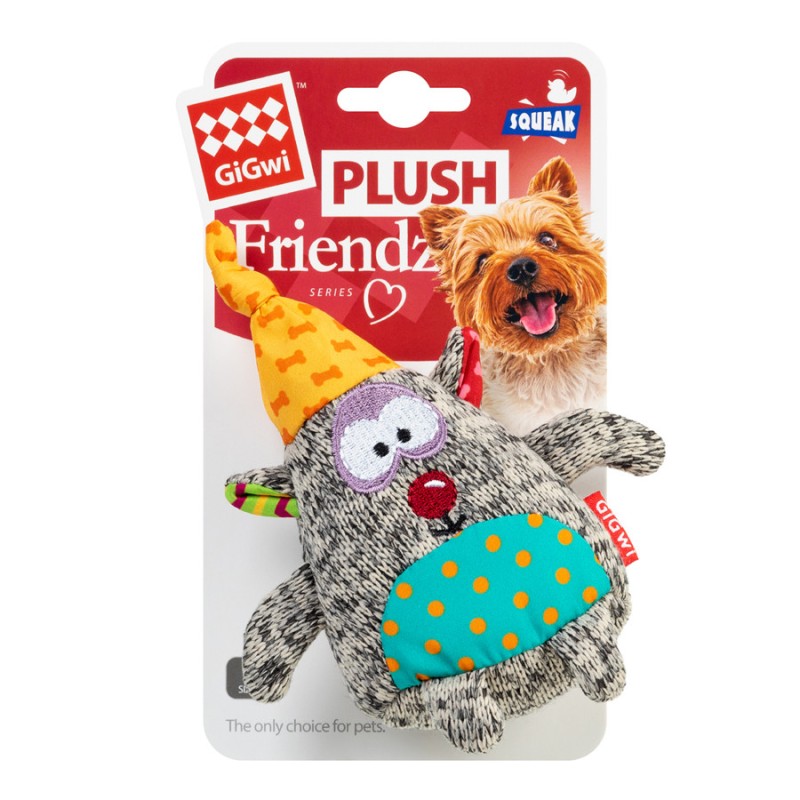 GiGwi Plush Игрушка для собак Медведь с пищалкой