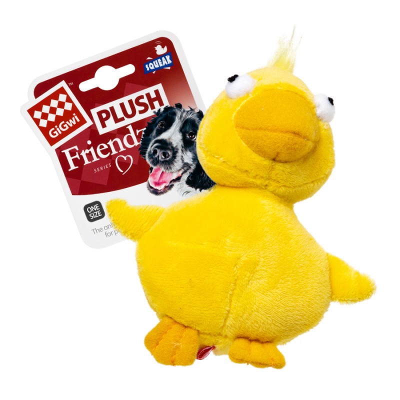 GiGwi Plush Игрушка для собак Утка с пищалкой