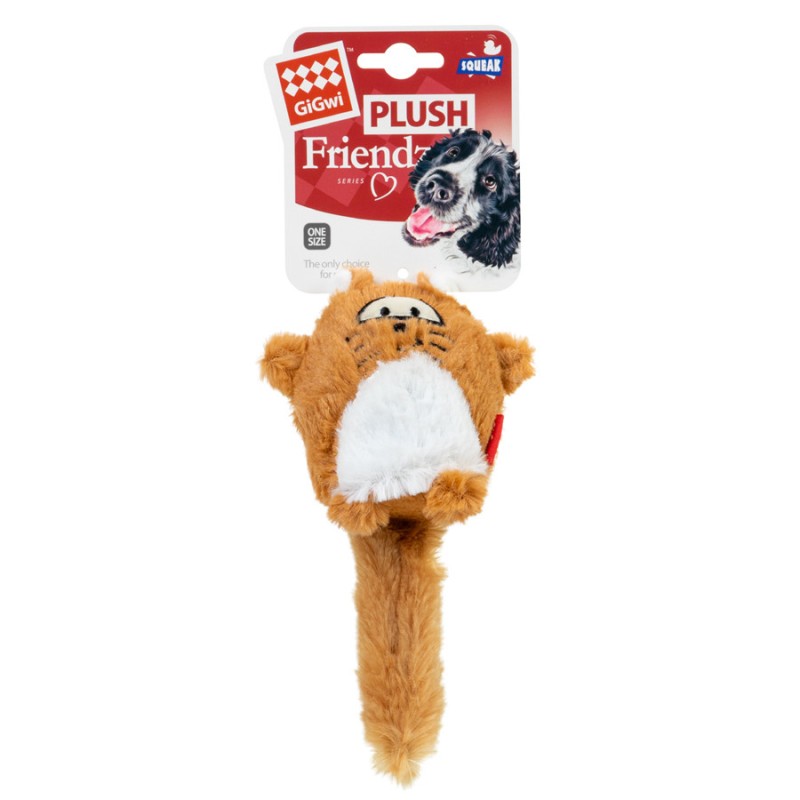 GiGwi Plush Игрушка для собак Лиса с большой пищалкой