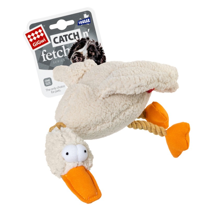 GiGwi Catch & Fetch Игрушка для собак Утка с пищалкой