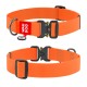 Collar Waudog Waterproof Ошейник для собак водостойкий c QR паспортом металлическая пряжка-фастекс оранжевый