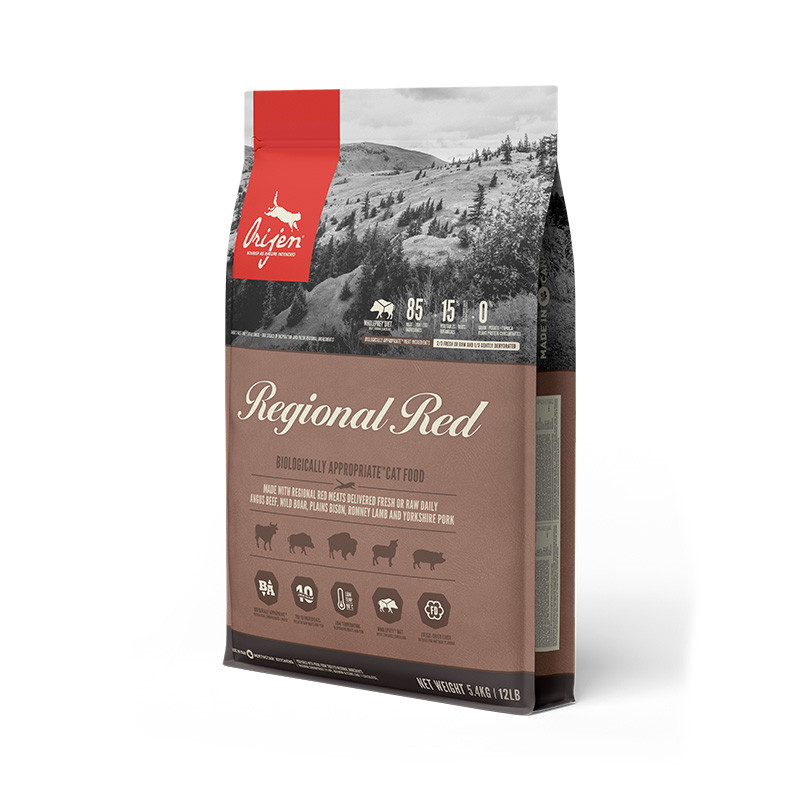 Orijen Regional Red Cat Сухой корм для кошек всех пород из красных видов мяса