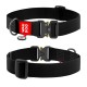 Collar Waudog Waterproof Ошейник для собак водостойкий c QR паспортом металлическая пряжка-фастекс черный