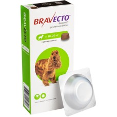 Bravecto Бравекто Таблетки от блох и клещей для собак весом от 10 до 20 кг