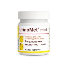 Dolfos UrinoMet Mini Долфос УриноМет Мини Регулятор кислотности мочи у собак малых пород и кошек