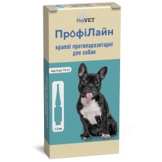 ProVET ПрофиЛайн Капли от блох и клещей для собак от 4 до 10 кг