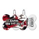 Collar Waudog Smart ID Адресник для собак и котов персонализированный c QR паспортом, рисунок Камо серый