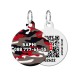 Collar Waudog Smart ID Адресник для собак и котов персонализированный c QR паспортом, рисунок Камо серый