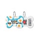 Collar Waudog Smart ID Адресник для собак и котов персонализированный c QR паспортом, рисунок Яичница