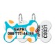 Collar Waudog Smart ID Адресник для собак и котов персонализированный c QR паспортом, рисунок Яичница