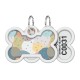 Collar Waudog Smart ID Адресник с QR-кодом металлический с рисунком Абстракция
