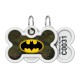 Collar Waudog Smart ID Адресник с QR-кодом металлический с рисунком Бэтмен зеленый