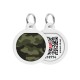 Collar Waudog Smart ID Адресник с QR-кодом металлический с рисунком Камо зелёный