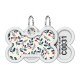 Collar Waudog Smart ID Адресник с QR-кодом металлический с рисунком Растения
