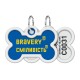 Collar Waudog Smart ID Адресник с QR-кодом металлический с рисунком Смелость