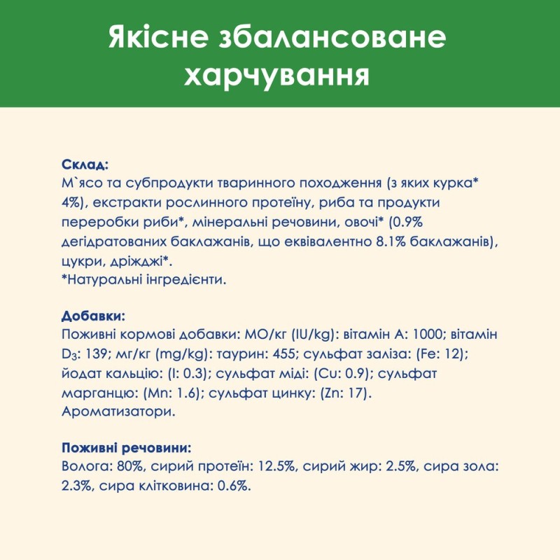 Cat Chow Sterilised Консерви для стерилізованих кішок з куркою та баклажанами в желе