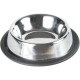 Trixie Stainless Steel Bowl Металлическая миска для кошек и собак нескользящая