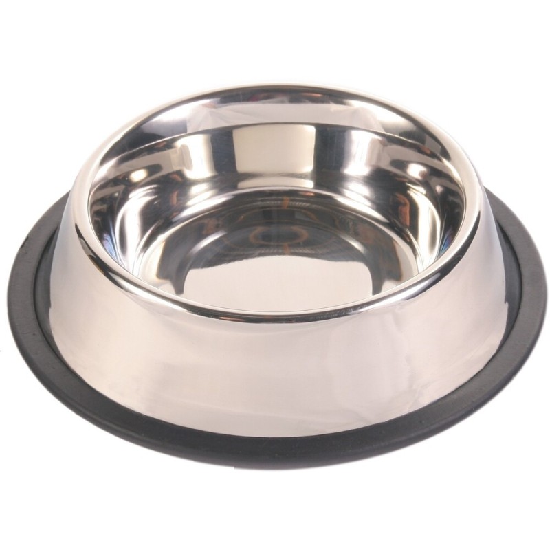 Trixie Stainless Steel Bowl Металлическая миска для кошек и собак нескользящая
