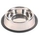 Trixie Stainless Steel Bowl Металлическая миска для кошек и собак нескользящая