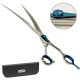 Davis Extreme Edge Blue Curved Изогнутые ножницы для стрижки собак