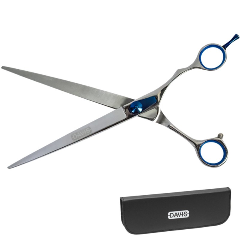Davis Extreme Edge Blue Straight Прямые ножницы для стрижки собак